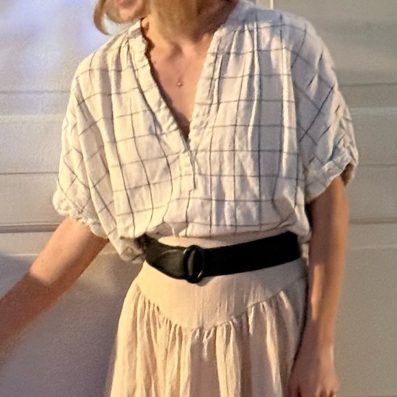 A New Day White and Black Checkered Women's Top - Picture 4 of 4